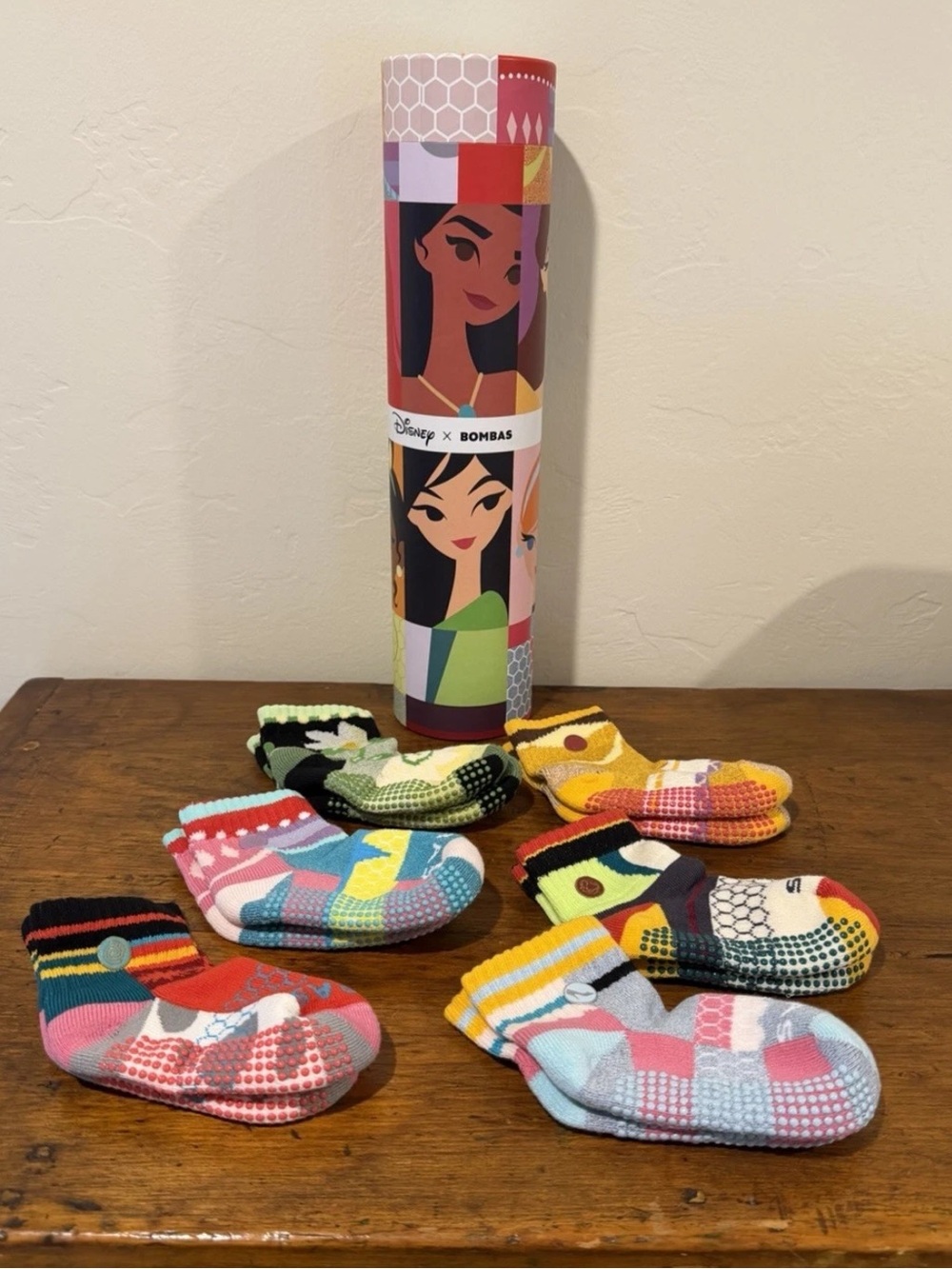 Bombas x Disney Princess Premium Gripper Socks Toddler Sizes 5-8.5 | EU 20.5-25